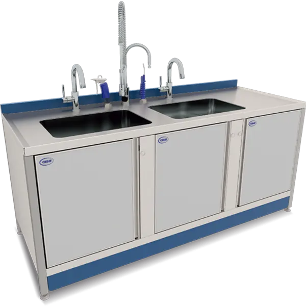 Fregadero con Armarios y Piletas